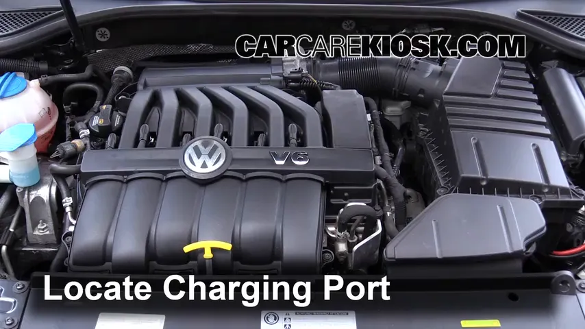 2015 Volkswagen Passat SEL Premium 3.6L V6 Air Conditioner Recharge Freon